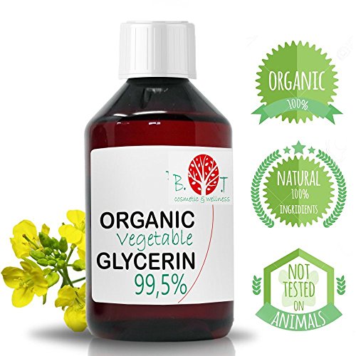 Glicerina Liquido Vegetal Pura natural Ecologica 99% PhEur Glicerol 100% Natural Grado farmaceutico y Alimentario, para Jabon, Cosmetica 330g