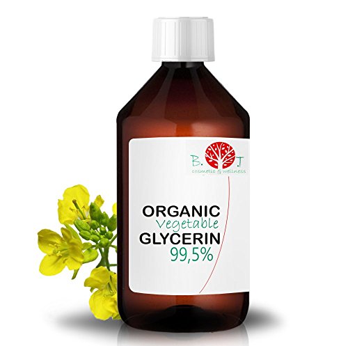Glicerina Liquido Vegetal Pura natural Ecologica 99% PhEur Glicerol 100% Natural Grado farmaceutico y Alimentario, para Jabon, Cosmetica 630g / 500 ml