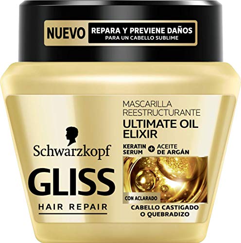 Gliss - 2 Champús 400 ml + Mascarilla Ultimate Oíl Elixir 300 ml - Schwarzkopf