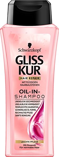 Gliss Kur Oil de en de champú Fácil Cuidado con aceite de rosas, 6 pack (6 x 250 ml)
