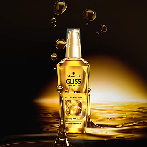 Gliss - Oil Elixir Diario - Aceite Capilar Nutrición y Brillo - 3 uds de 75ml - Schwarzkopf