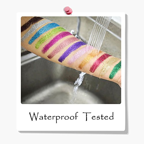 Glitter Polvo Paleta de Maquillaje Profesional, KRABICE 6 Colores Purpurina Gel Arte de Uñas Decoración cara cuerpo labios sombra de ojos maquillaje con purpurina Maquillaje de Ojos Sombra - #2