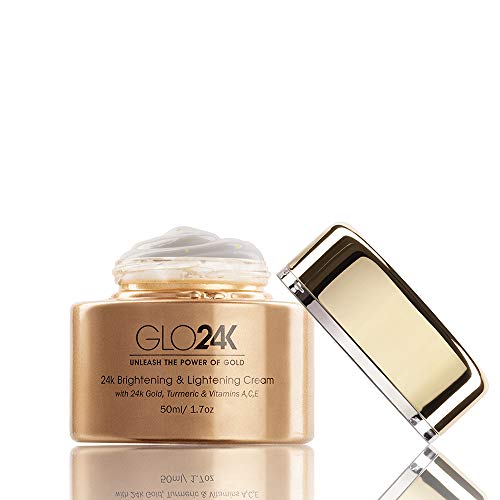 GLO24K Crema aclarante y aclaradora con oro de 24 k, cúrcuma y vitaminas A, C, E