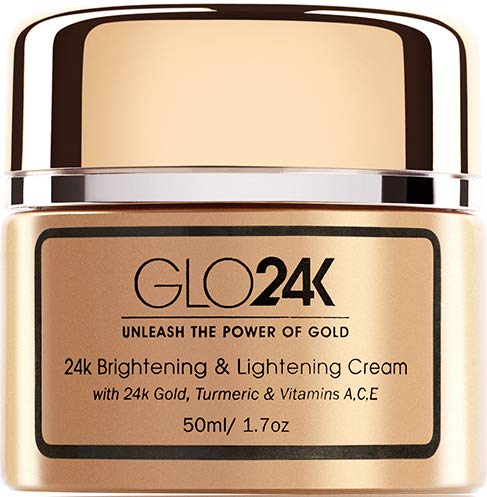 GLO24K Crema aclarante y aclaradora con oro de 24 k, cúrcuma y vitaminas A, C, E