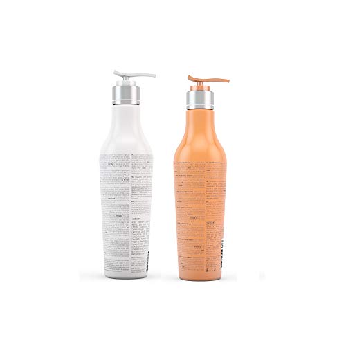 Global Keratin GKhair Shield Shampoo and Conditioner Duo (240ml/ 8.11 fl. oz) | Against Sun, UV/UVA Rays | For Dry, Split Ends with Aloe Vera and Natural Oils - All Hair Types