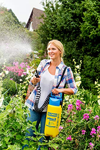 Gloria Prima 5 Comfort, pulverizador de presión de 5 litros con Manguera Espiral de 2,5 m