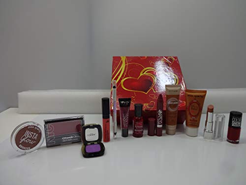 Glory Cosmetics Mix marcas lujo belleza envuelto caja de regalo para ella, 8 piezas