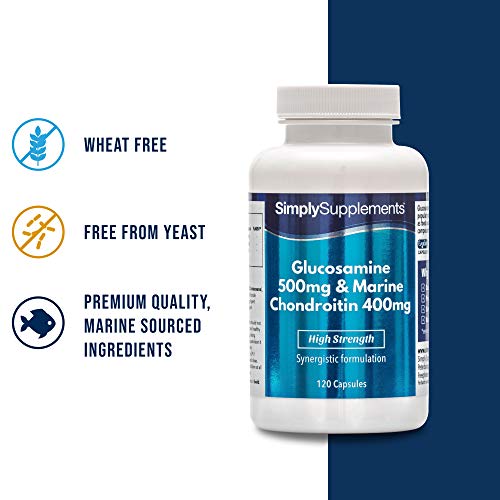 Glucosamina 500mg y Condroitina 400mg - 120 Cápsulas - SimplySupplements
