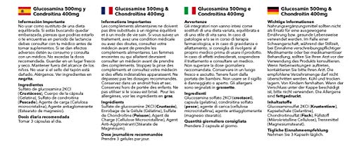 Glucosamina 500mg y Condroitina 400mg - 120 Cápsulas - SimplySupplements