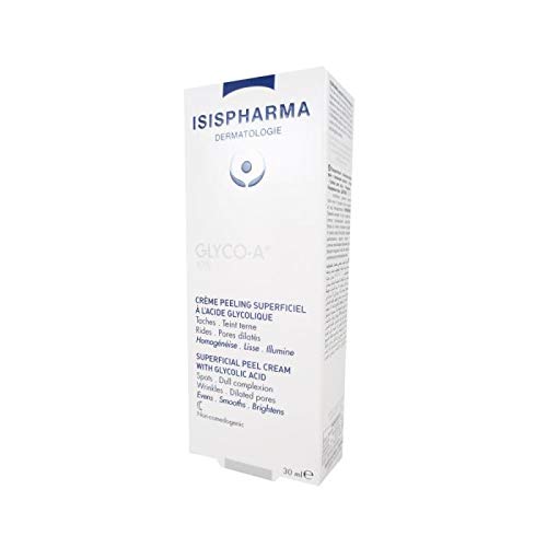 GLYCO-A 10% ácido glicólico Superficial Piel Crema antienvejecimiento arrugas y manchas oscuras, 30 ml.