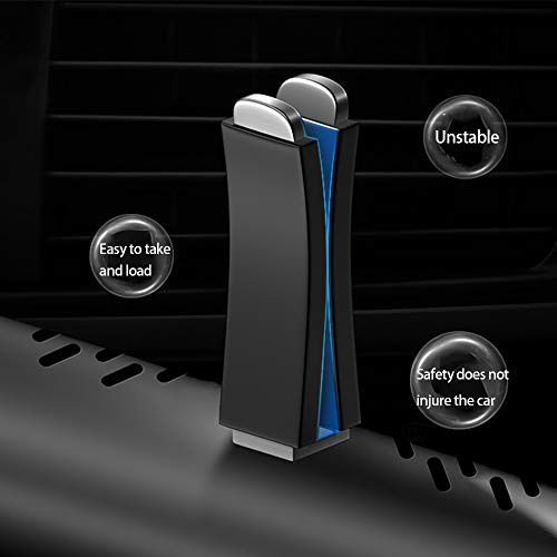 Gobesty - Varillas de fragancia para coche con 5 varillas aromáticas sólidas para coche, viaje, dormitorio, oficina, color negro