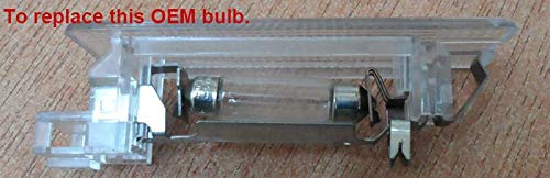 GOFORJUMP 2PC LED Blanco Tronco del Coche Equipaje Luz Interior de la lámpara Error Libre para V/olkswagen para V/W para G/olf MK5 Polo para P/assat para J/ETTA DC 12V