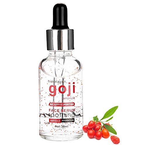 Goji Berries Serum, Anti-Envejecimiento Antioxidante Facial Hidratante Revitalizante Anti Arrugas Dilución Melanina Cuidado Facial Aceite Esencial, Suave y Sin Irritación 30ml
