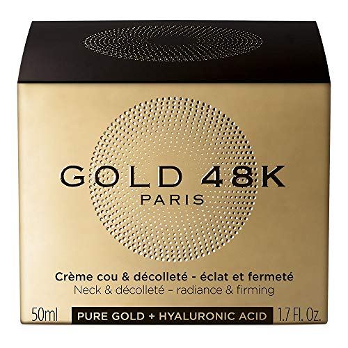 GOLD 48K - Crema para el cuello y el escote - iluminación y firmeza - Oro Puro + Ácido Hialurónico