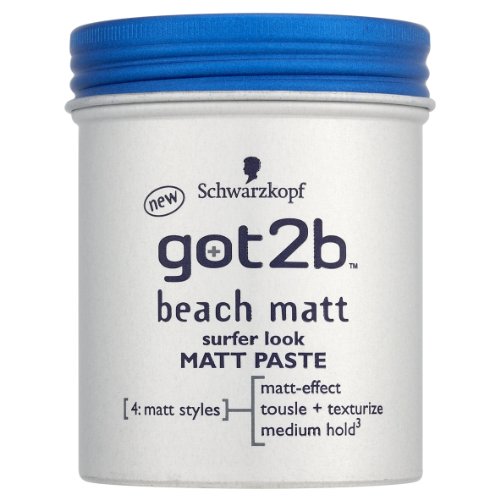 Gomina Schwarzkopf got2b Beach mate para efecto surfero, 100 ml, 2 unidades