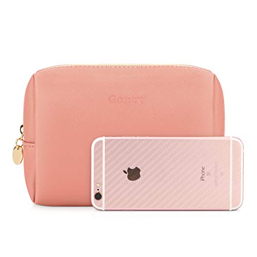 Gonex - Neceser de maquillaje (tamaño pequeño), impermeable, color negro rosa rosa S