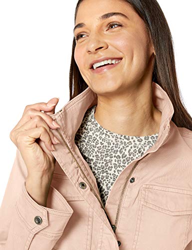 Goodthreads Cargo Jacket Cotton-Lightweight-Jackets, Rosado(Vintage Pink), US S (EU S - M)