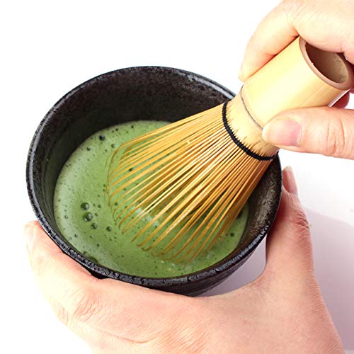 Goodwei Juego de té Matcha - Bol de té, batidor y soporte incl. Caja de regalo (Goma)