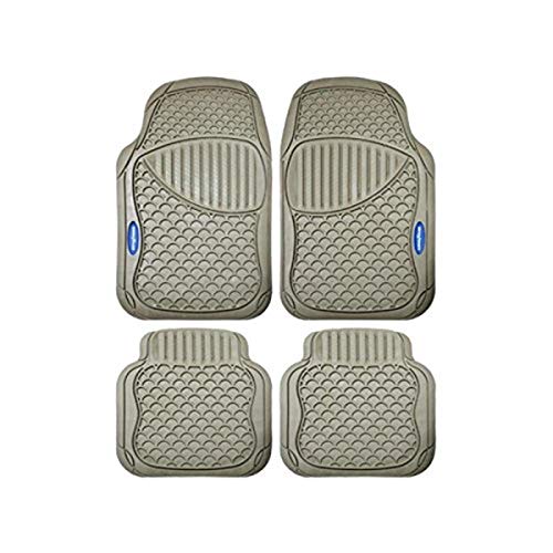 Goodyear GOD9022 Alfombra de Goma, 4 Piezas, Beige