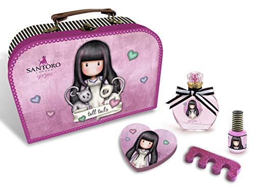 Gorjuss Tall Tails Maletín Cosmética De 5 Elementos Con Eau De Toilette, Esmalte, Lima Y Separador De Uñas 420 g