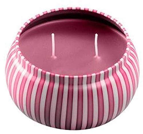 GORJUSS Vela Aromática Perfumada Peonia y Rosa Rosebud de Doble Mecha en Caja de Metal