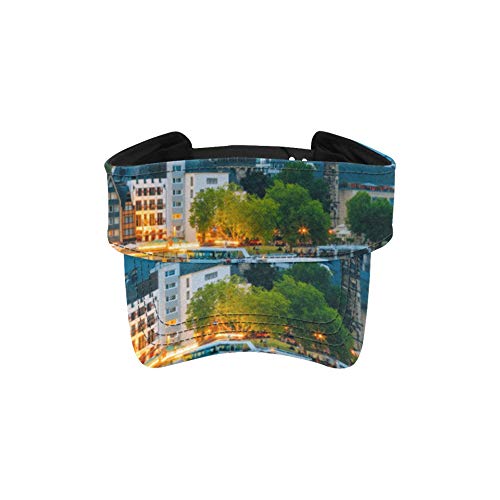 Gorra con Visera para el Cabello Gorgeous Romantic Cologne Cathedral Sombreros para Correr para Hombre Sombreros para Correr para Hombres Ropa Deportiva atlética Ajustable de veran