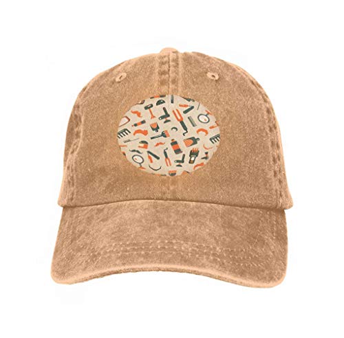 Gorra De Béisbol,Gorra De Béisbol Clásica Unisex Peluquería Ajustable Fondo Gris Impresiones Color Arena