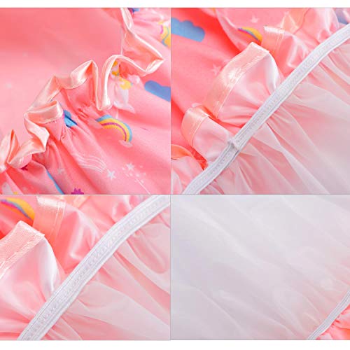 Gorro de ducha con diseño de unicornio, reutilizable, impermeable, doble capa, protección del cabello, de plástico EVA, con banda elástica para el medio ambiente