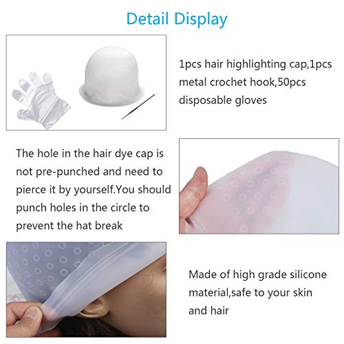 gorro mecha silicona KATOOM gorro mechas transparente sombrero para colorar color de pelo
