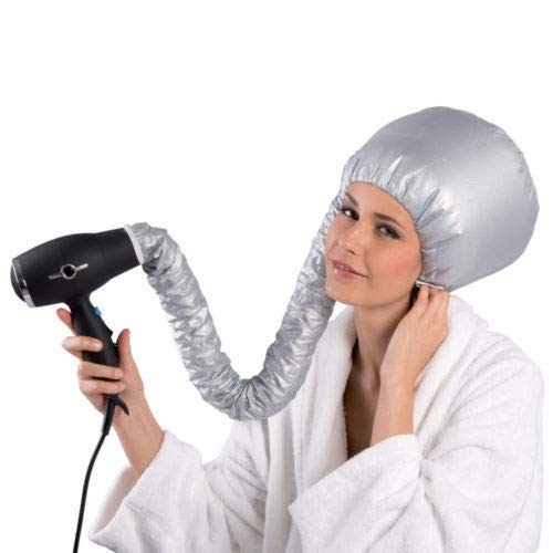 Gorro tipo casco para secar el pelo con elástico para conectar al secador
