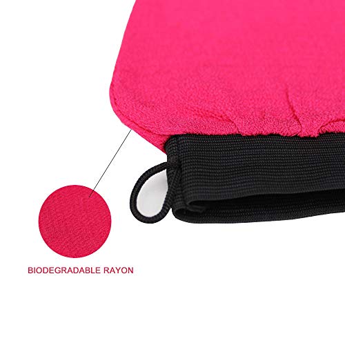 GOTONE 4 Pares Manoplas y guantes exfoliantes de Baño Ducha de Exfoliación Guantes Elimina las Células Muertas