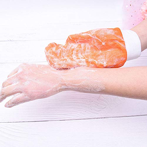 GOTONE 4 Pares Manoplas y guantes exfoliantes de Baño Ducha de Exfoliación Guantes Elimina las Células Muertas