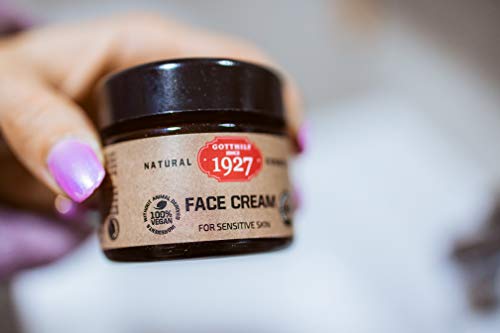 Gotthilf 1927 Face Cream | Cosmética 100% Natural | Crema Facial de Día y Noche | Fuente Natural de Ácido Hialurónico | Aceite de Semilla de Brócoli | Hidratación | Vegano | 50 ml|Hecho en Alemania