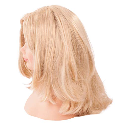 Gotz 1192052 Peluquín con Pelo Rubio y Ojos Azules - 28 cm Alta Cabezal de Maquillaje / Cabezal de Vestir - Juego de 58 Piezas - Adecuado para niñas a Partir de 3 años