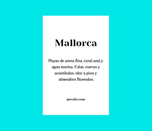 GOVALIS Vela Mallorca | Perfumadas y Aromáticas | Cera de Soja & Coco 100% Natural – Velas Recuerdos Relajación Decorativas Yoga Grandes Blancas Cumpleaños Regalos Originales – 70-90 h – 390 g