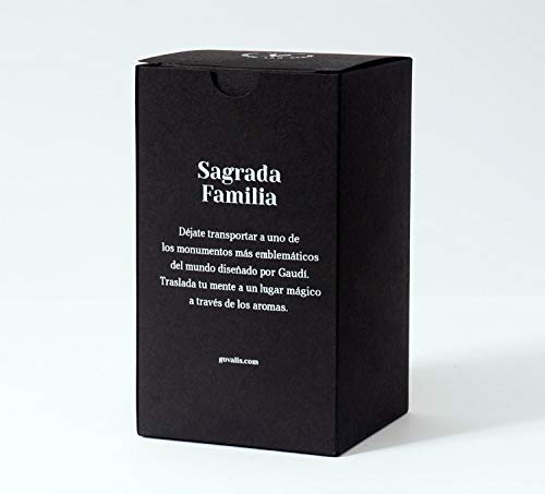 GOVALIS Vela Sagrada Familia de Barcelona | Perfumadas y Aromáticas | Cera de Soja & Coco 100% Natural – Velas Recuerdos Relajación Decorativas Cumpleaños Regalos Originales – 70-90 h – 390 g