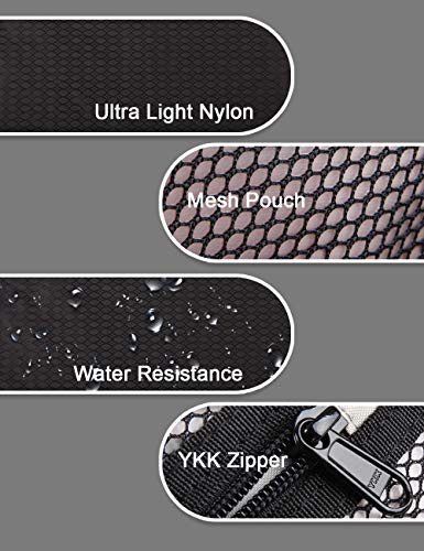 Gox Bolsa de Artículos de Tocador de Viaje para Hombres Mujer,Bolsa de Viaje Hanging Kit Dopp Bolsa de Ducha Impermeable para Baño Cosméticos Duraderos,Negro