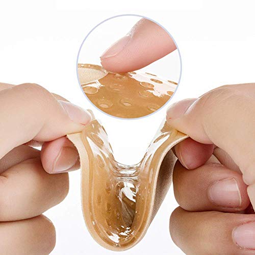 GOZAR 2 Par Pegar Sostén Adhesivo Invisible Silicona Sostén Pecho Ascensor Cinta Hacer Subir Empanadas Sin Tirantes Pezón Cubiertas-Negro 1 Flor