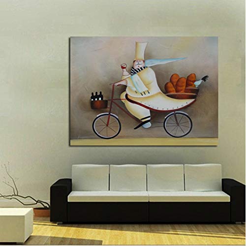 Gran obra de arte barata lienzo de pared pintado a mano pintura al óleo imagen de arte café hotel decoración del hogar etiqueta de la pared familia pintura decorativa sin marco A45 30x40cm