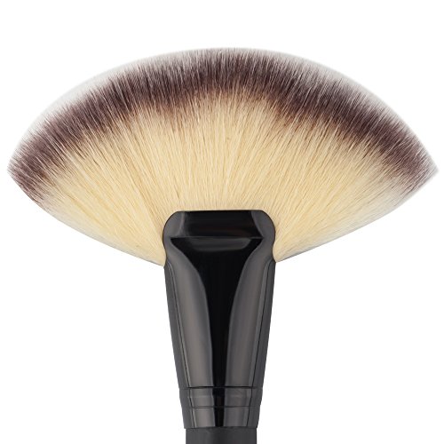 Gran Ventilador De Nylon Cara Cabello Mezclando Polvo De La Fundación Pincel De Maquillaje Cosmético