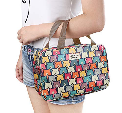 Gran Viaje Bolsa de cosméticos portátil a Prueba de Agua Bolsa de Aseo compone Bolsos de Lavado de Maquillaje de Almacenamiento de artículos de tocador de baño del Organizador para Las Mujeres