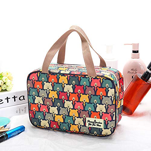 Gran Viaje Bolsa de cosméticos portátil a Prueba de Agua Bolsa de Aseo compone Bolsos de Lavado de Maquillaje de Almacenamiento de artículos de tocador de baño del Organizador para Las Mujeres