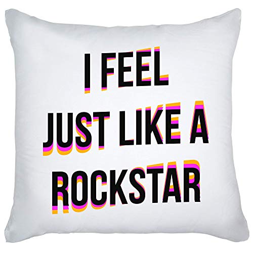 graphke I Feel Just Like A Rock Star Bright Design Decorative Pillow