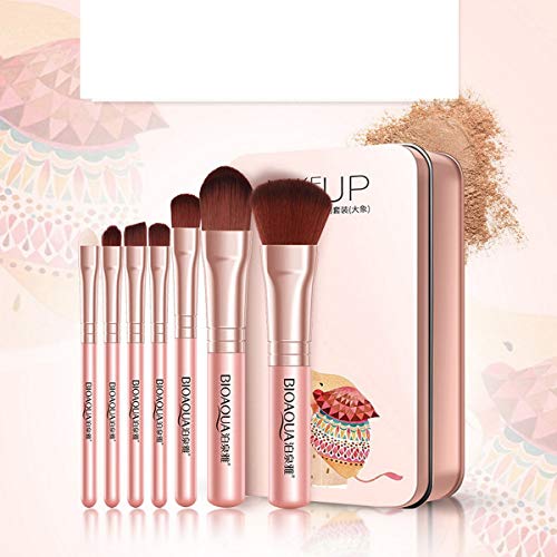 Greatangle BIOAQUA Set de Pinceles de Maquillaje Powder Foundation Sombra de Ojos Pincel de Maquillaje Kit de Corrector de Cabello sintético Suave Herramienta Cosméticos