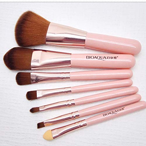 Greatangle BIOAQUA Set de Pinceles de Maquillaje Powder Foundation Sombra de Ojos Pincel de Maquillaje Kit de Corrector de Cabello sintético Suave Herramienta Cosméticos