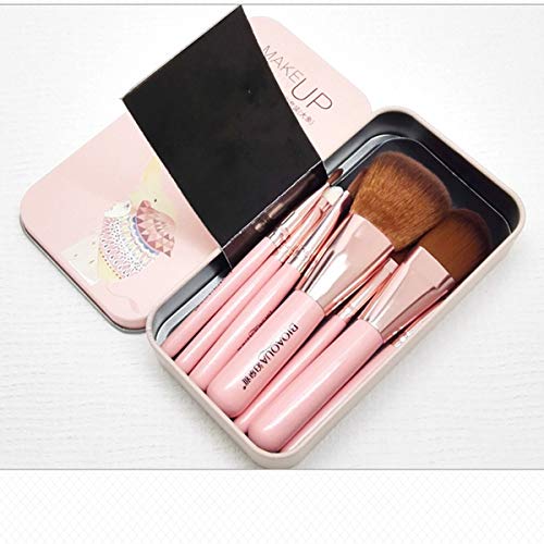 Greatangle BIOAQUA Set de Pinceles de Maquillaje Powder Foundation Sombra de Ojos Pincel de Maquillaje Kit de Corrector de Cabello sintético Suave Herramienta Cosméticos