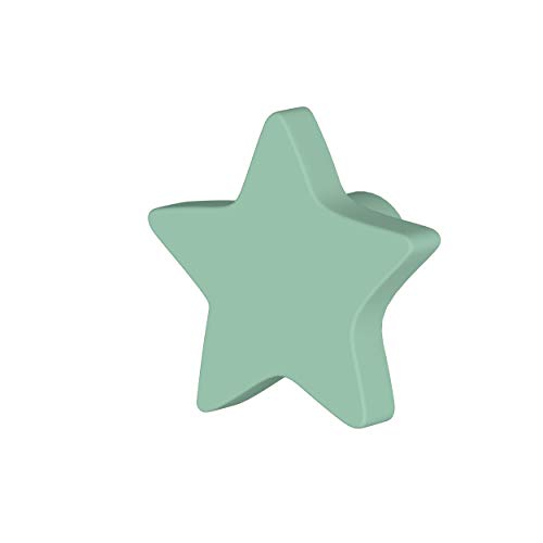 Greca Pomos Infantiles Estrella. 6 Unidades. Acabado Lacado Mate de la máxima Calidad. (Verde)
