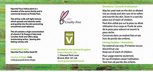 Green Keratin - Aceite de higo chumbo, 50 ml