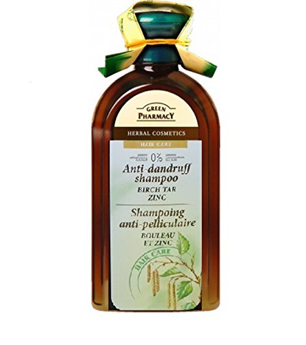 Green Pharmacy - Champú anticaspa madera de abedul y zinc, 350 ml