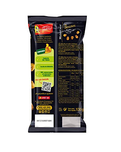 Grefusa - MisterCorn El Original | Maíz Frito con Sabor a Barbacoa - 130 gr